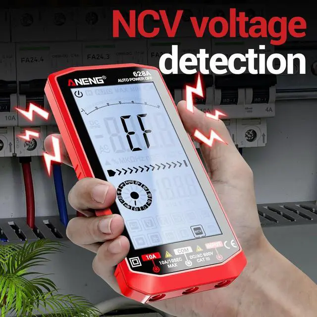 Alt view image 5 of 7 - Multimeter,Digital Voltmeter Tester,TRMS 6000 Counts Rechargeable Meter Measures AC/DC Voltage,Current,Resistance,Capacitance,Temperature,Hz,NCV,Diode,Continuity Auto Ranging Electircal Tools