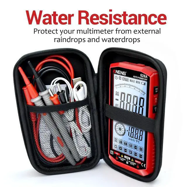 Alt view image 7 of 7 - Multimeter,Digital Voltmeter Tester,TRMS 6000 Counts Rechargeable Meter Measures AC/DC Voltage,Current,Resistance,Capacitance,Temperature,Hz,NCV,Diode,Continuity Auto Ranging Electircal Tools