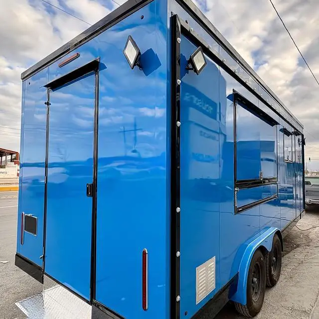 Alt view image 4 of 4 - Fully Equipped Food Trailer Multifunction Mobile Fast Food Truck