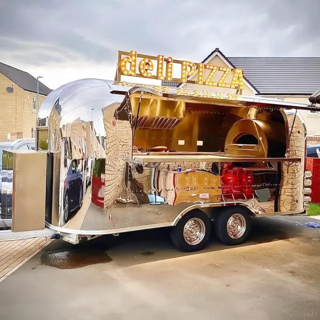 Alt view image 4 of 6 - BBQ Food Trailers Concession Trailers Burger Cart Fast Food Truck