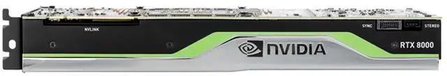 Alt view image 3 of 6 - NVIDIA Quadro RTX 8000 48GB Graphics Card, GDDR6 ECC Memory, 1750MHz, 384-bit, Bandwidth 672GB/s, Ray tracing, Deep learning -OEM
