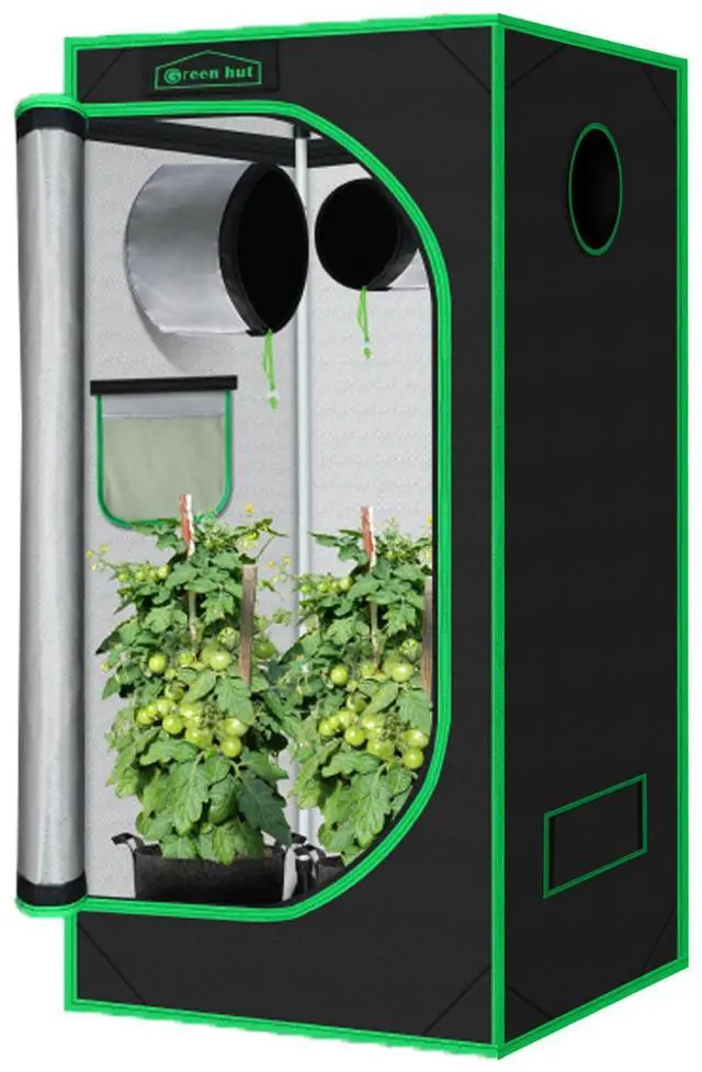 Main image of 3x3 Grow Tent, 36"x36"x72" Growing Tent with Observation Window and Floor Tray for Hydroponics Indoor Plant Growing 3x3 Grow Room