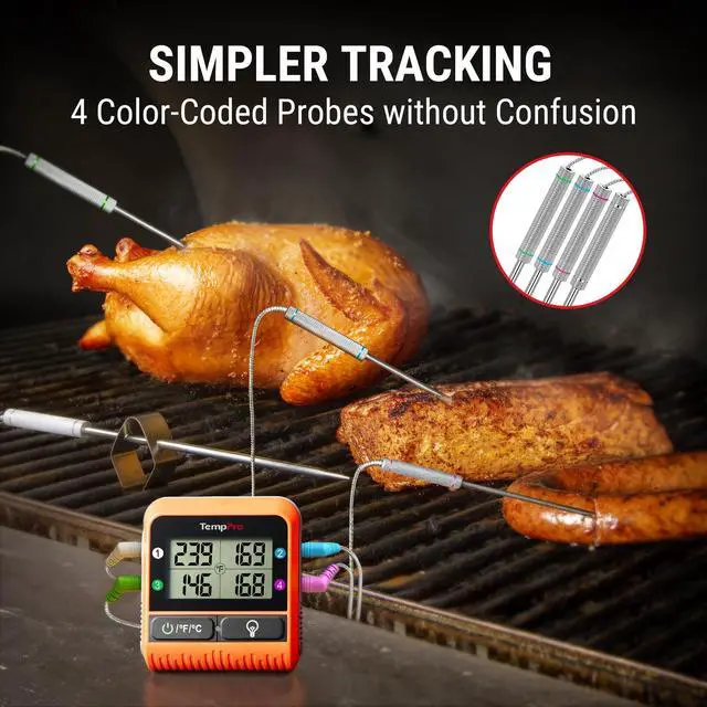 Alt view image 4 of 7 - TempSync 1000FT Wireless Meat Thermometer for Grilling and Smoking