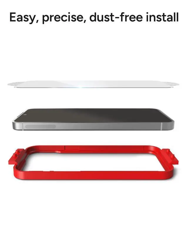 Alt view image 6 of 7 - Glass XTR4 Samsung Galaxy S25+/ S24+ Screen Protector - Tempered Glass, 11X Stronger with Graphene, Blue Light Filtering, Anti-Reflective Technology, InvisibleShield, Easy Dust-Free Installation