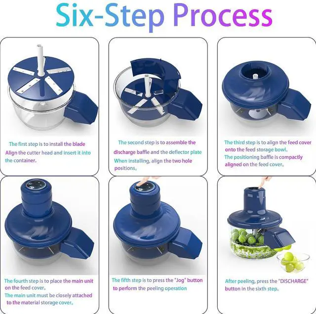 Alt view image 3 of 7 - Automatic Grape Peeler Machine,Electric Peeling Skin Remover Tool for Small Fruits,Automatic Garlic & Cherry Tomato Peeler Skin Remover Tool for Grape,Efficient Peeling Kitchen Gadget for Home Use