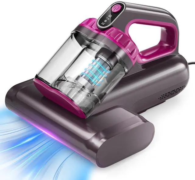 Main image of Mattress Vacuum Cleaner, 17Kpa 650W Bed Vacuum Cleaner, 273nm UV-C Light & Ultrasonic 145°F Heating, 80000 RPM/Min Brushroll Rotation, Wide Suction Port for Pillows Cribs Sofa, Black Corded