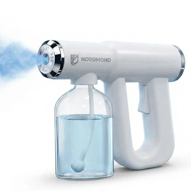 Main image of The Original Disinfectant Fogger Machine - Professional Sanitizer Sprayer - ULV Atomizer & Nano Steam Gun Rechargeable Barber Spray Gun with Blue Light V2