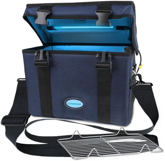 Main image of 3 Gallon Large-powerful UV Light Sanitizer Ozone Box, Portable Foldable UV Cleaner Bag UVC Household Bag with 3-level Timer for Keys, Towels, Mask Cleaning Machine Blue 12L Ozone