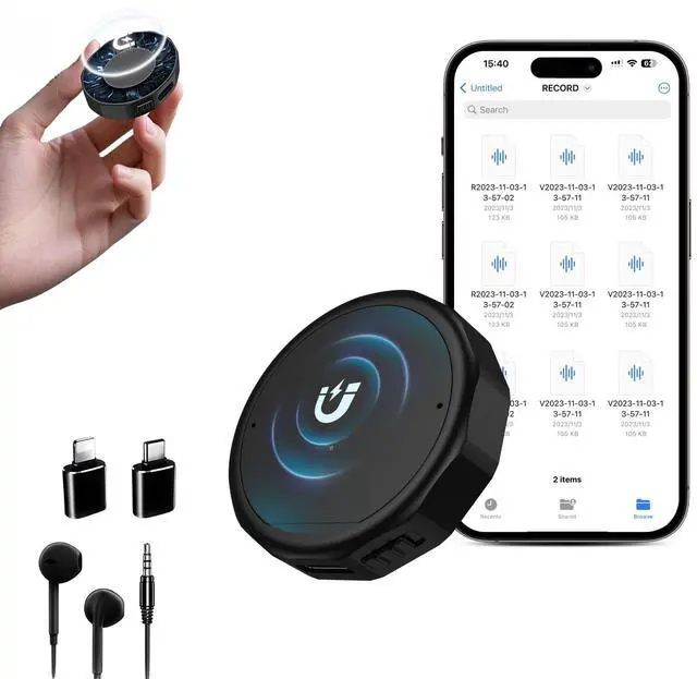 Main image of Magnetic Voice Recorder Digital 136GB DSP5.0 Noise Reduction 9800H Storage Compact Recording Device Voice Activated Recorder for Busines/Meeting/Lecture136GB