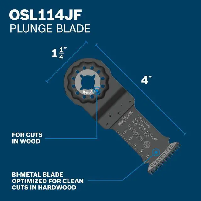 Alt view image 3 of 7 - OSL005C 5 pc. Starlock® Oscillating Multi-Tool Accessory Blade Set