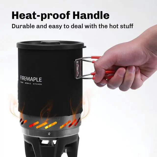 Alt view image 3 of 7 - Fire-Maple "Fixed Star 1" Backpacking and Camping Stove System | Outdoor Propane Cooking Gear | Portable Pot/Jet Burner Set | Ideal for Hiking, Trekking, Fishing, Hunting Trips and Emergency Use