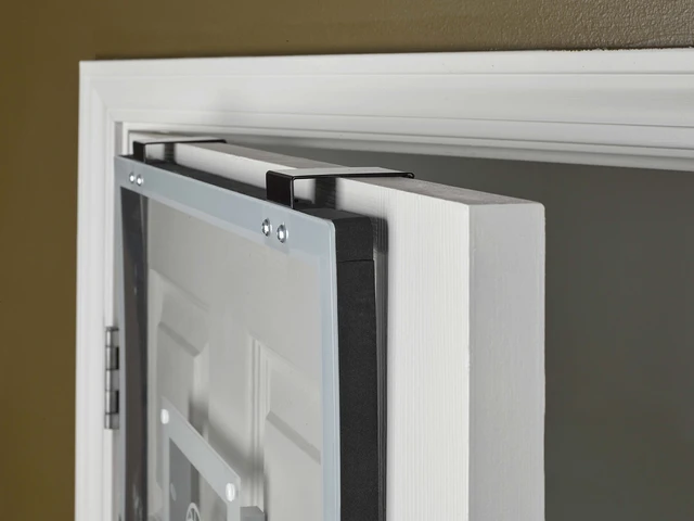 Alt view image 6 of 7 - 23" LED Light-Up Over the Door Mini Basketball Hoop Includes Mini Basketball and Air Pump , Black