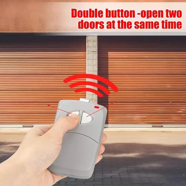 Alt view image 9 of 14 - SOEWIOU 4 Pcs 2 Channel Gate Opener Remote Compatible with Multicode Linear MCS412001 10 Dip 300mhz Garage Door Opener Remote Control Transmitter with Sun Visor Clips