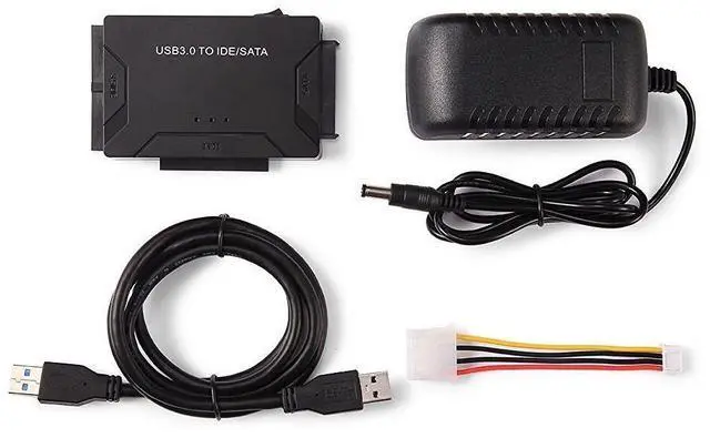 Alt view image 11 of 16 - USB 3.0 to Sata/IDE Adapter Converter Hard Driver Adapter for2.5"/3.5" SATA HDD/SSD & IDE HDD Converter Power Switch Support 4TB