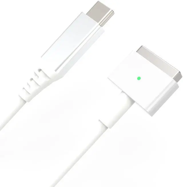 Alt view image 4 of 6 - VAREQOY USB C Type C to Magnetic (T-Tip) Cable for MacBook Air Pro 2012-2017White