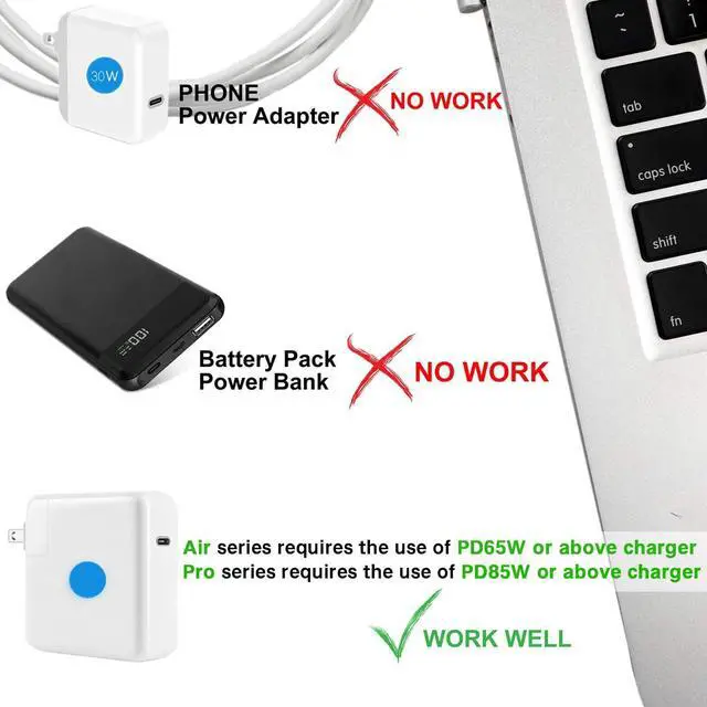 Alt view image 6 of 6 - VAREQOY USB C Type C to Magnetic (T-Tip) Cable for MacBook Air Pro 2012-2017White