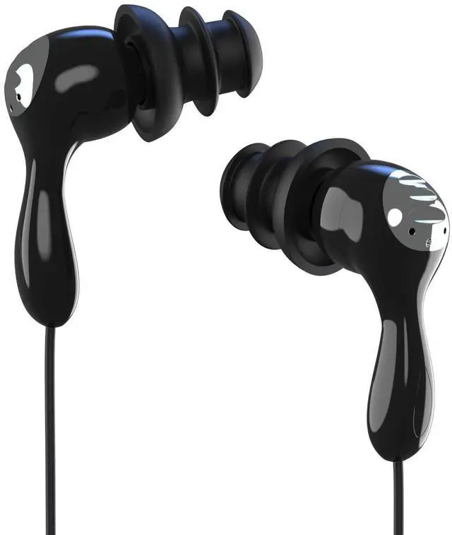 Alt view image 8 of 14 - SOEWIOU IPx8 Waterproof Underwater Headphones for Swimming laps, Diving, Hot Tub Spa, Freediving Earbud (Black & Silver)