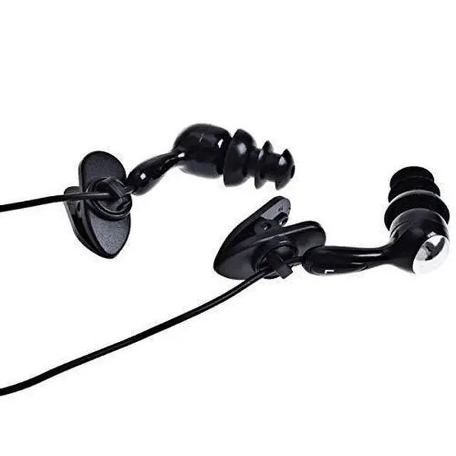 Alt view image 11 of 14 - SOEWIOU IPx8 Waterproof Underwater Headphones for Swimming laps, Diving, Hot Tub Spa, Freediving Earbud (Black & Silver)