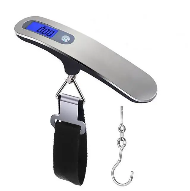 Main image of VAREQOY Luggage Scale, 50kg/110lb Portable Mini Suitcase Scale Household Digital Display Scale Applied Aircraft Luggage Outdoor Scale Weighing Balance