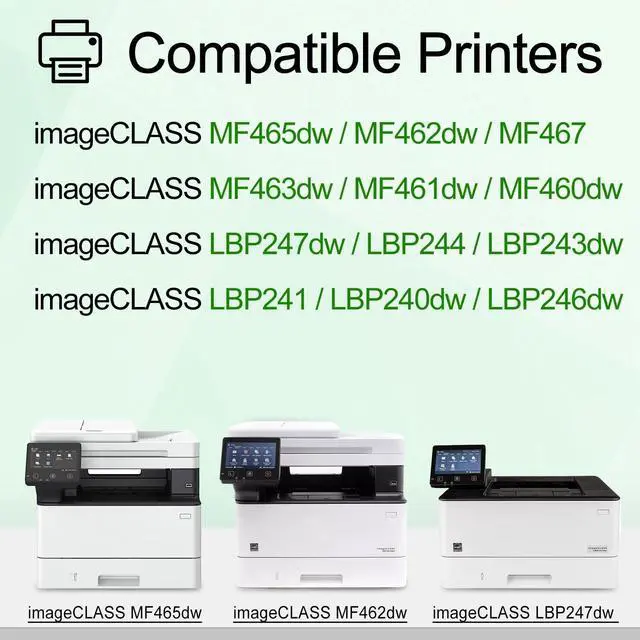 Alt view image 2 of 5 - greencycle 070 Black Toner Cartridge Compatible Replacement for Canon 070 CRG070 CRG-070 Toner Cartridge for imageCLASS MF465dw MF462dw LBP246dw LBP247dw Printer (4 Pack)