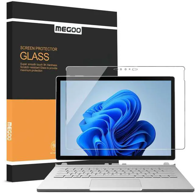 Main image of Megoo [2-pack Surface Book 3 13.5" Tempered Glass Screen Protector Precise Custom Fit, High Protection, Elegant Design, Silky Smooth Touch (For Surface Book 3)
