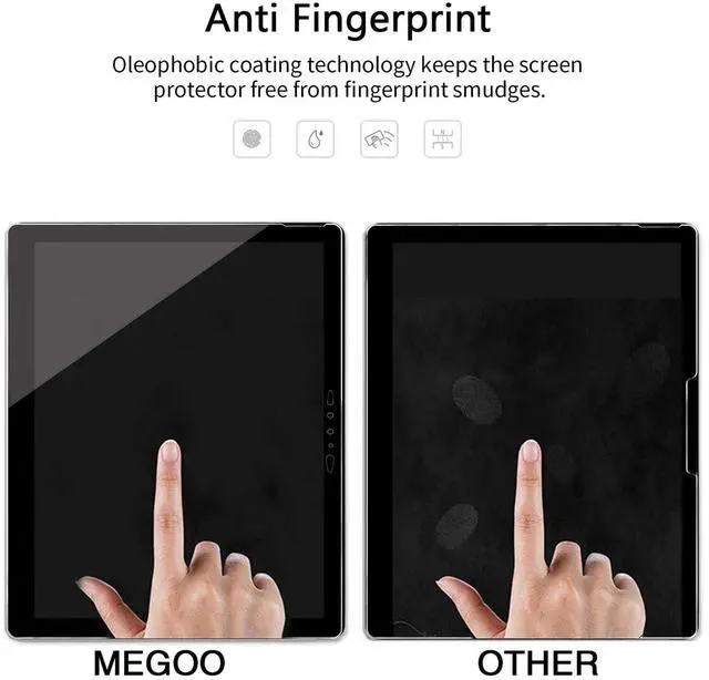 Alt view image 3 of 5 - Megoo [2-pack Surface Book 3 13.5" Tempered Glass Screen Protector Precise Custom Fit, High Protection, Elegant Design, Silky Smooth Touch (For Surface Book 3)