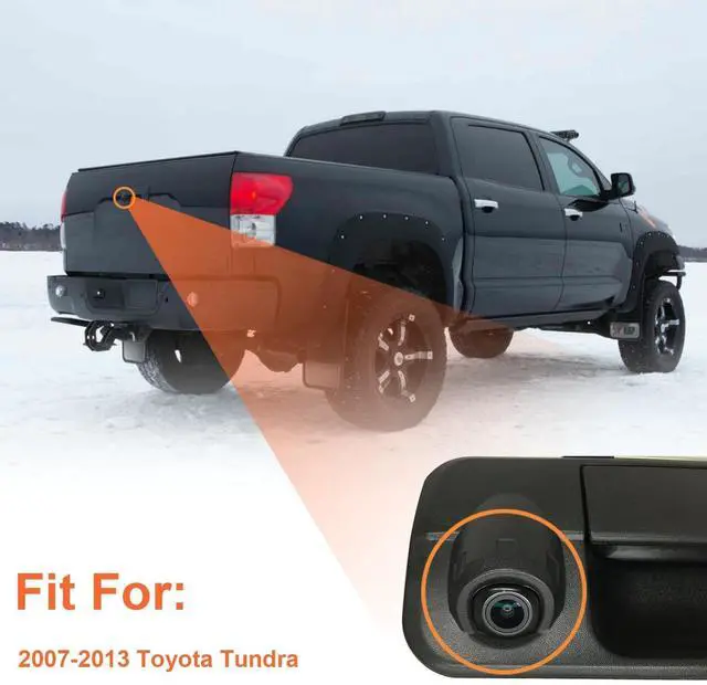 Alt view image 2 of 5 - TINJO Car Rear View Back up Camera HD Fit for Toyota Tundra 2007 2008 2009 2010 2011 2012 2013, Park Assist Backup Camera Safety w/Reverse Trajectory Replace OEM# 86790-34030, 86790-340110