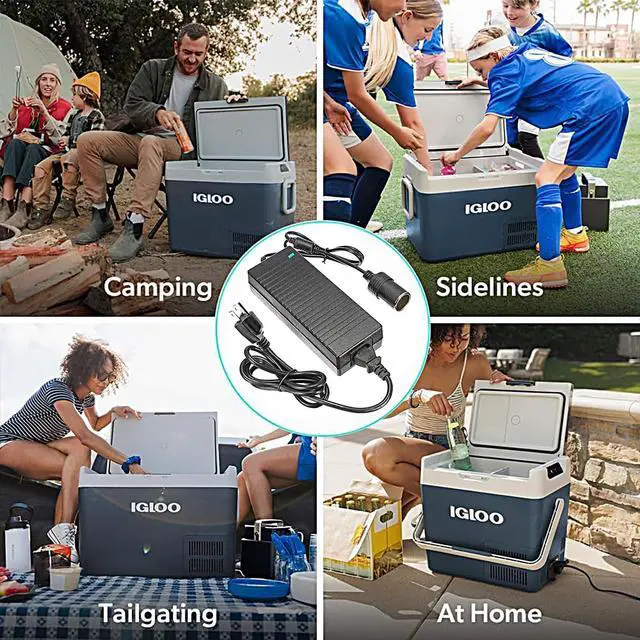 Alt view image 3 of 4 - 12V Power Cord Compatible with Igloo Iceless Thermoelectric Coolers,Replacement Igloo Iceless Kool Mate Cool Chill Thermolectric Coolers Supply Charger Cord