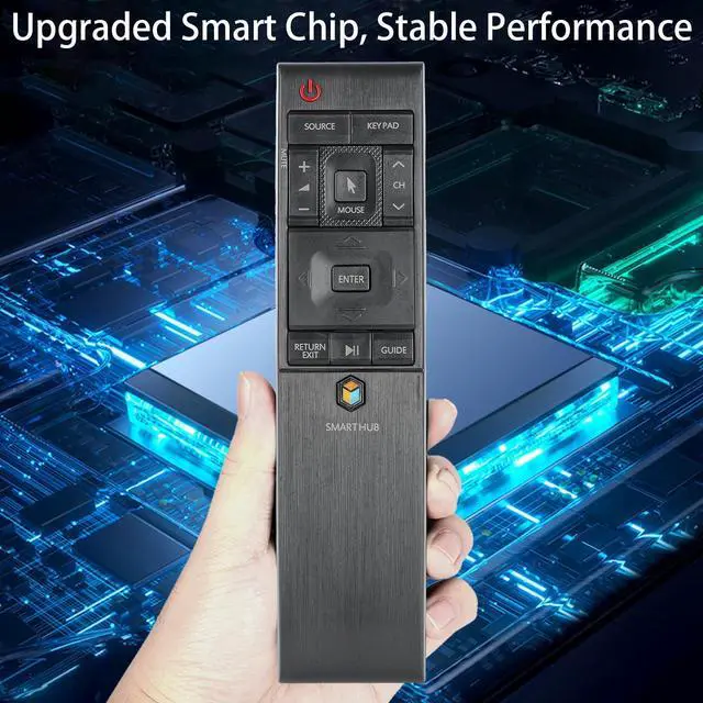 Alt view image 5 of 5 - BN59-01220E RMCTPJ1AP2 Remote Control Compatible with Samsung HUB 4K Curved TV UN55JU6700F UA55JS8000W UA55JS9000W Replacement Controller BN59-01220A BN59-01220G (No Voice & Touch Pad Function)