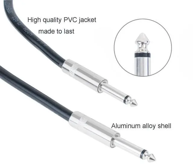 Alt view image 5 of 5 - UMOKI 2PCS Professional 100 Feet 12 Gauge 1/4 Inch to 1/4 Inch Male Speaker Cables - 100ft 12AWG 6.35mm Stereo Audio Wires DJ Cables - 2 Pack