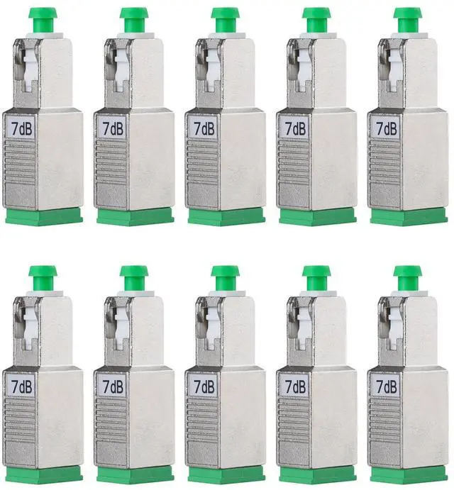 Main image of fyboptwu - 10pcs 7dB SC-APC Fiber Optic Attenuator Fiber Signal Attenuation Converter SC-APC Male to SC-APC Female Inserts Adapters Connector