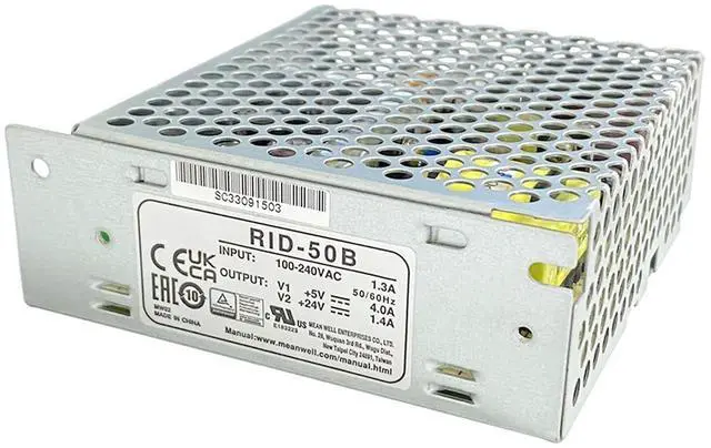 Main image of (1PC) RID-50B 50W Dual Output Switching Power Supply 5V 4A