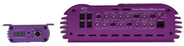 Alt view image 4 of 4 - DOWN4SOUND JP77 Purple ^^ 3000W RMS - 7 Channel Amplifier