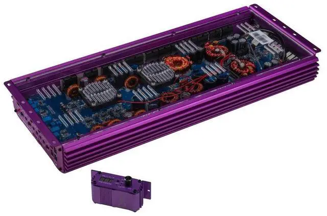 Alt view image 2 of 4 - DOWN4SOUND JP77 Purple ^^ 3000W RMS - 7 Channel Amplifier