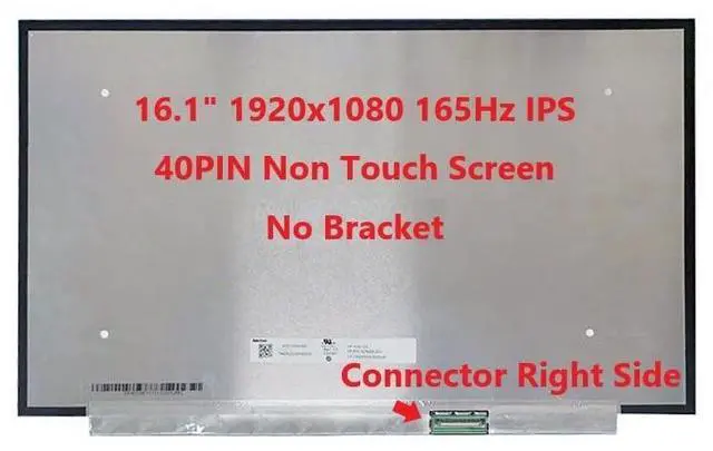 Alt view image 3 of 5 - Fullcom New LCD Replacement Screen WQXGA 2560x1600 (Non Touch) 13.3 Inch (No Brackets) IPS 40 Pin Matte Yoga Slim 7 Carbon 13ITL5 for Laptop/Display/Screen/LCD Application