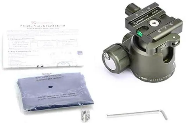 Alt view image 4 of 5 - Sunwayfoto XB-44DLG 44mm Low Profile High Locking Strength Tripod Ball Head w Arca Compatible Duo Lever QR Clamp