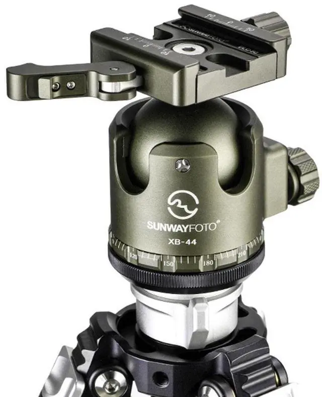Alt view image 3 of 5 - Sunwayfoto XB-44DLG 44mm Low Profile High Locking Strength Tripod Ball Head w Arca Compatible Duo Lever QR Clamp