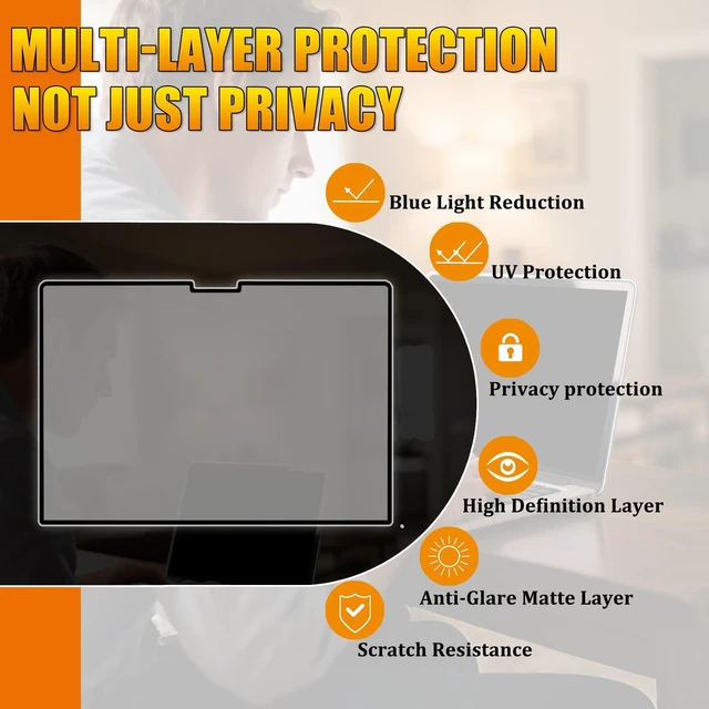 Alt view image 4 of 5 - Ceydebne Privacy Screen for Surface Pro 12.3 Inch (7/6/5/4)