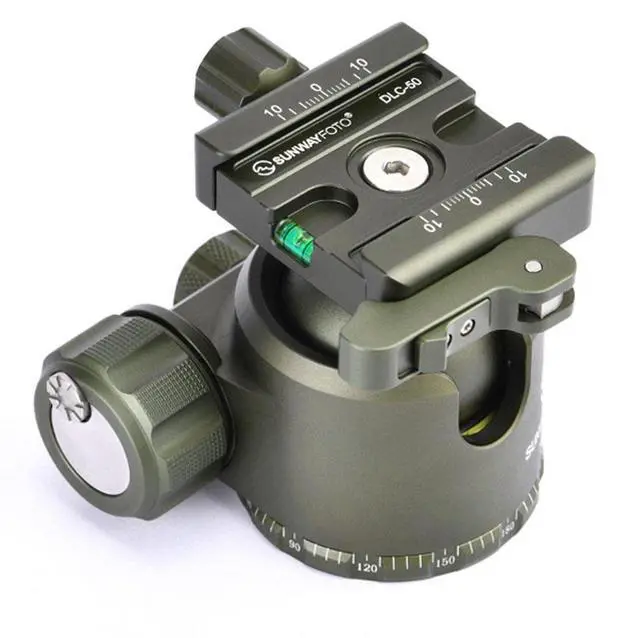 Alt view image 2 of 5 - Sunwayfoto XB-44DLG 44mm Low Profile High Locking Strength Tripod Ball Head w Arca Compatible Duo Lever QR Clamp