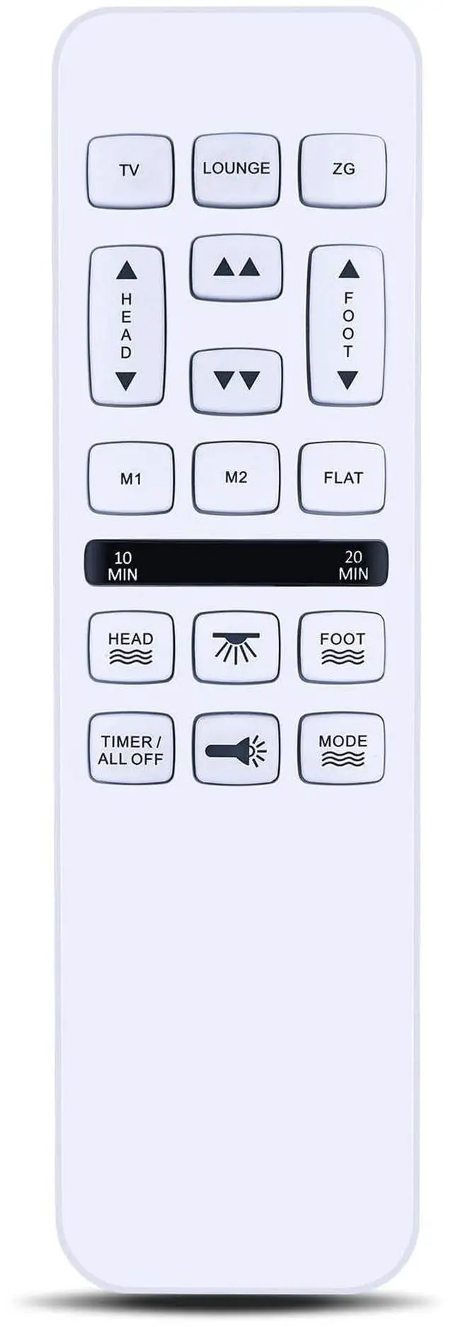Main image of WKOLF New Remote Replacement for Bed Tech BT3000 Adjustable Bed (New Gen Version)