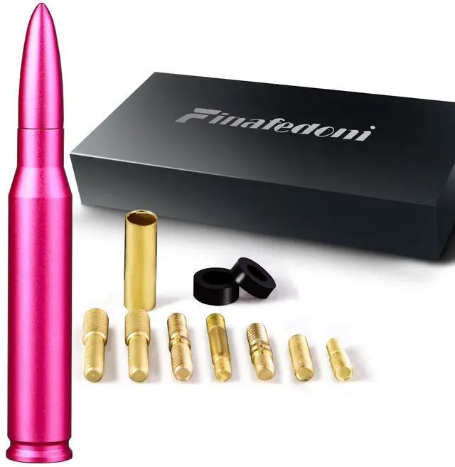Main image of 7.8in Car Truck Antenna Bullet Antenna Truck Accessories Silverado 1500 Ford F150 Dodge Ram 1500 GMC Sierra 1500 Ranger Short Replacement Antena para Carro (Rose Red, 7.8in Matte Texture)