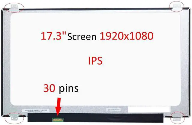 Main image of FULLCOM 17.3 inch Replacement Screen Compatible N173HCE-E31 1080P FHD IPS