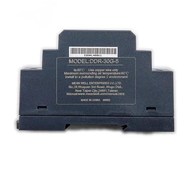 Alt view image 3 of 5 - DDR-30G-5 30W 5V 6A DIN Rail Mount Power Supply - Industrial Power Supply, High Efficiency DC-DC Converter for Factory Automation, Process Control, Robotics
