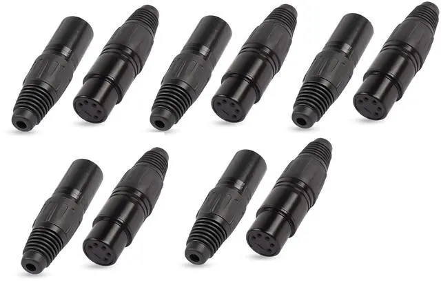 Alt view image 2 of 2 - Crystal Pilot Ten (10) Female XLR5 Plugs