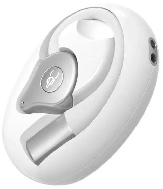 Main image of ICESOMNUS Sabbat Q12 Jurassic-Themed Open-Ear Bluetooth 5.4 Headphones, Ear-Hook Wireless Earbuds, Non-in-Ear Sport Running Earphones, High-Fidelity Sound, Noise Cancelling, 2026 (Blast Silver)