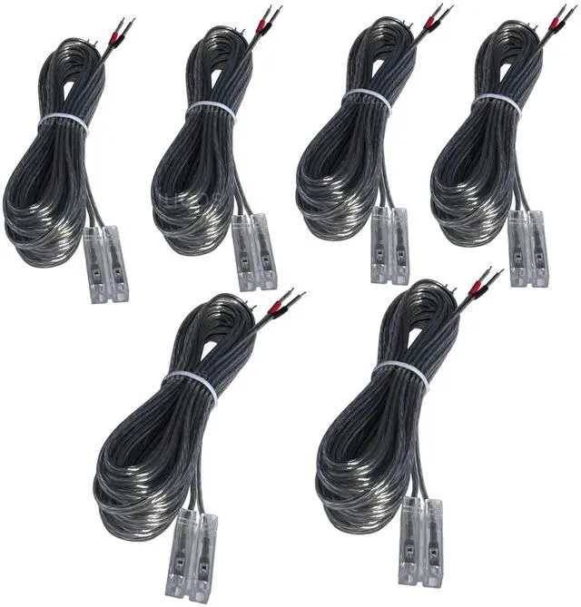 Main image of TRUVARO Speaker Cable for Sony Home Theater Systems 2-Pin Compatible with DAV-S, DAV-C, DAV-DX, DAV-FX, HCD-S, HCD-C, HCD-DX HCD-FX Series (6 Pack (2x33ft + 4x13ft))