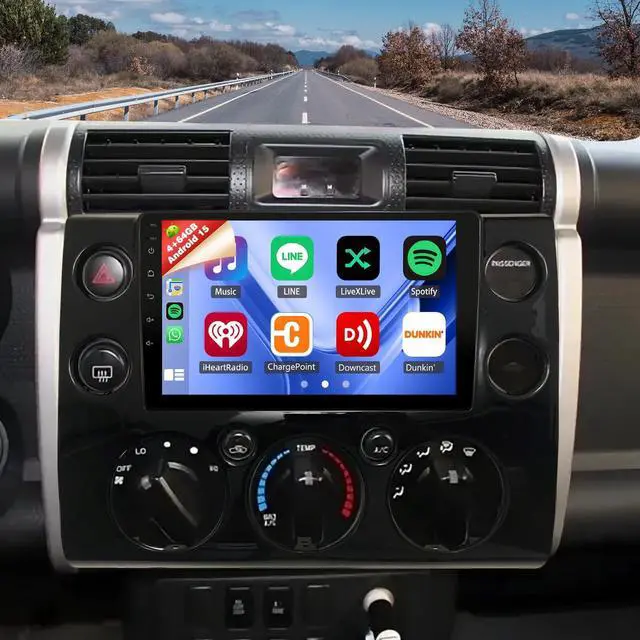 Main image of 4+64G Car Radio for Toyota FJ Cruiser 2006-2020 Wireless Carplay Android Car Stereo, 9 Inch Touschscreen with Android Auto 5G WiFi GPS Navigation AHD Backup Camera FM RDS Radio Receiver
