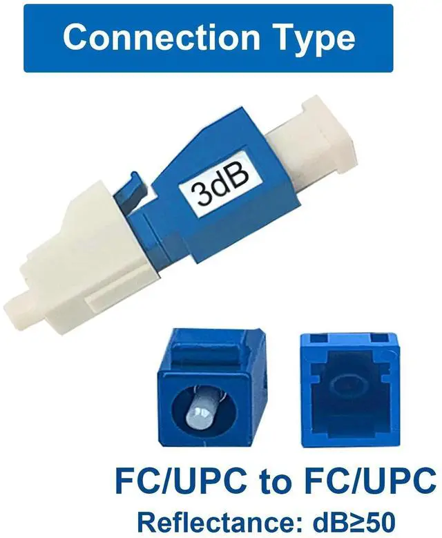 Alt view image 2 of 5 - GwliUni 10Pcs 3dB LC-UPC Fiber Optic attenuator, Fiber Signal Attenuation Converter, LC Inserts Connector Single Mode