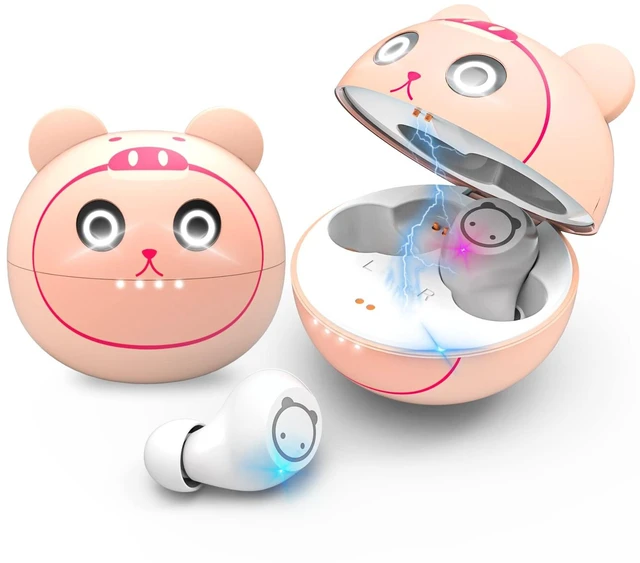 Main image of Pink Wireless Earbuds for Women,Wireless Bluetooth 5.1 Earphone with Cute Pig Charging Case, CVC 8.0 Noise Reduction 36H Playtime Touch Control IPX5 Waterproof in-Ear Stereo Headphone fo