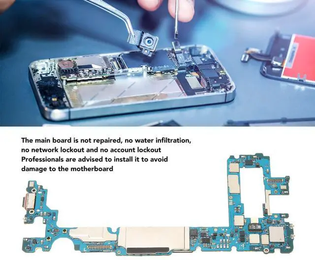 Alt view image 3 of 5 - 128GB Unlocked Mobile Phone Motherboard, PCB Logic Board Replacement Mainboard, for S10+